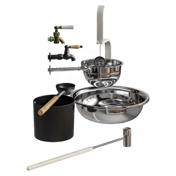 Кран для бани, шайки, ковши Кран для бани, шайки, ковши