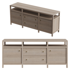 Keane Natural Console by Crate and Barrel
