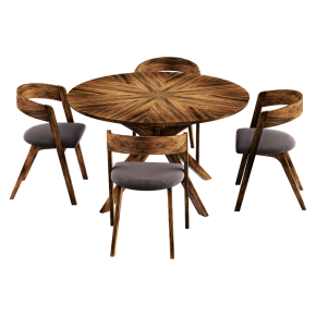 WELLS table and CALICO chairs