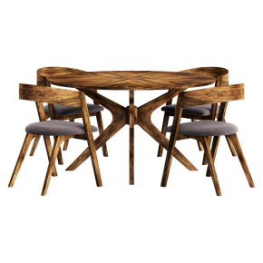 WELLS table and CALICO chairs