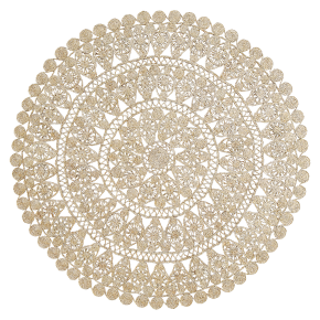 Jute rug with a pattern from HM Home