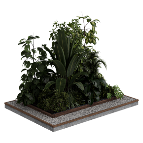 Outdoor plant Collection 123 - Wooden box for plant garden