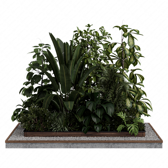 Outdoor plant Collection 123 - Wooden box for plant garden