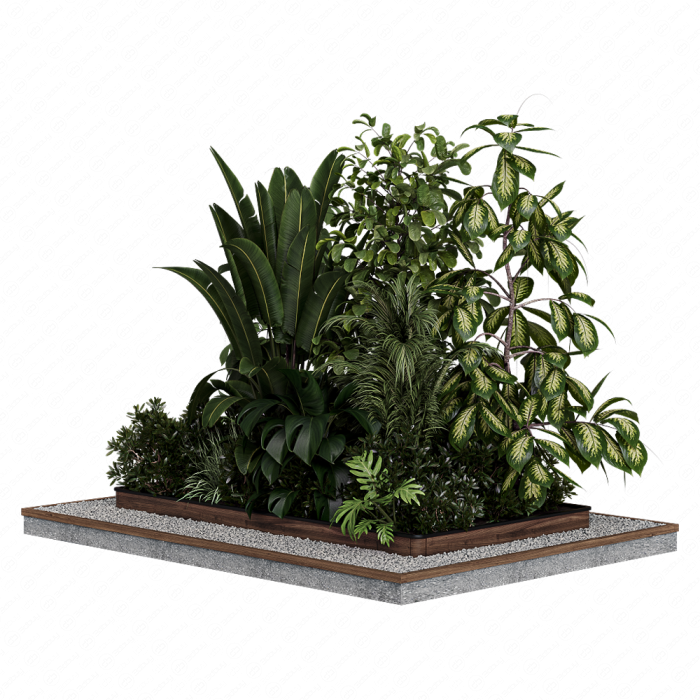 Outdoor plant Collection 123 - Wooden box for plant garden