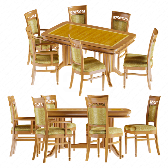 Стол раздвижной и стулья от AsHome