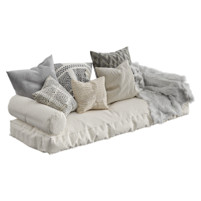 Декоративный мягкий уголок на подоконник 3