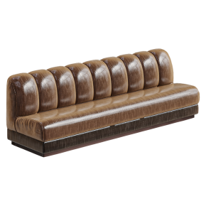 Straight sofa for cafés and restaurants.