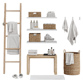 Bathroom decor from Pottery Barn