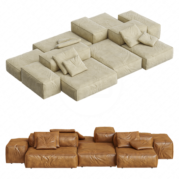 Диван угловой Extrasoft от Living Divani модульный