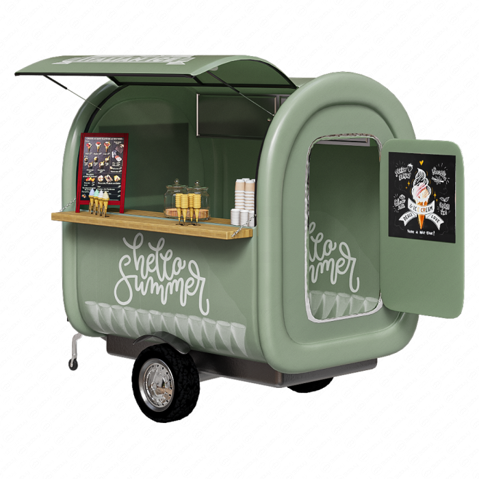 Food truck Ice cream зеленый