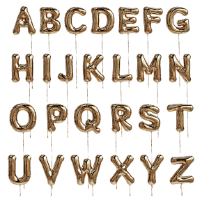 Надувные фольгированные шары Alphabet