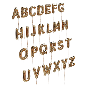 Надувные фольгированные шары Alphabet