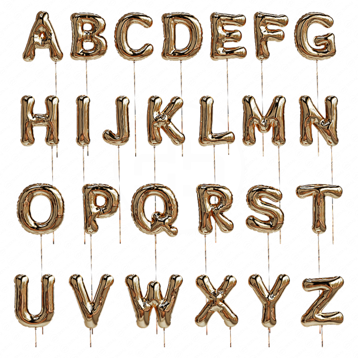 Надувные фольгированные шары Alphabet