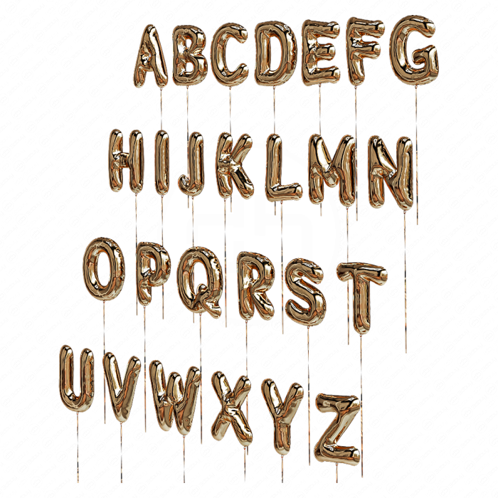 Надувные фольгированные шары Alphabet