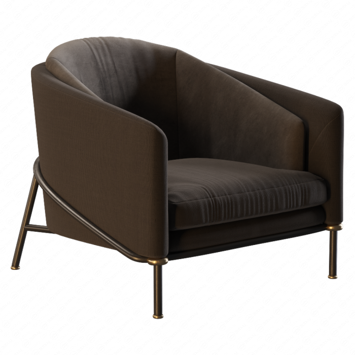 Кресло Fil noir Black от Минотти