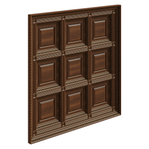 classic wooden coffered ceiling