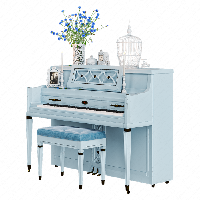Пианино Wurlitzer в стиле прованс