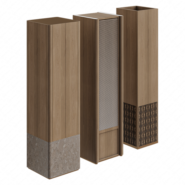 Декоративные колонны из дерева