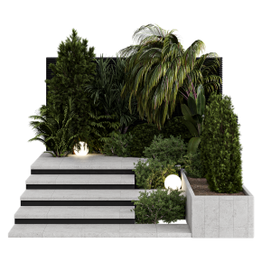 Backyard landscape design
