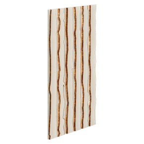 Backlit wooden panel