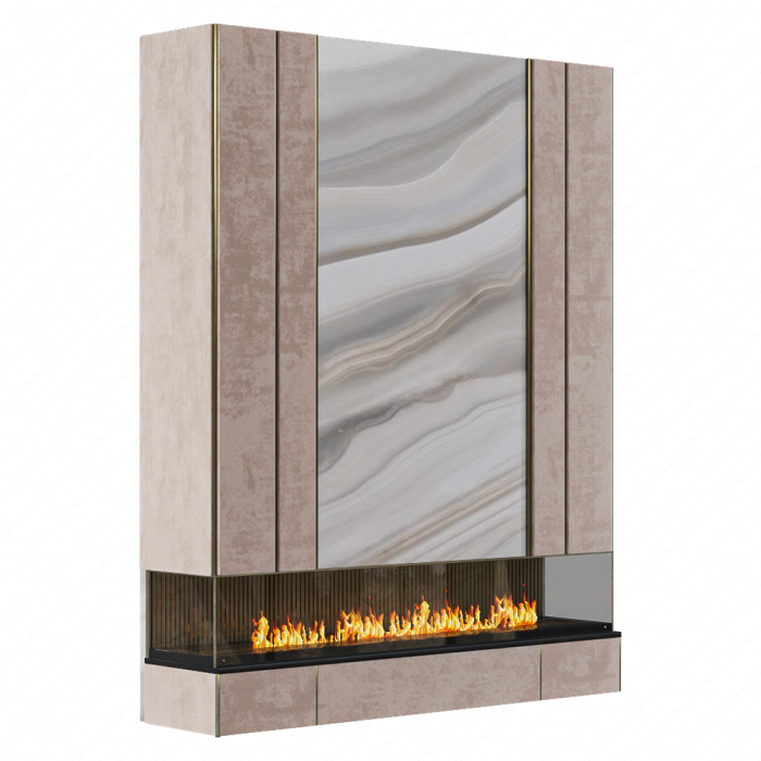 Камин с пламенем