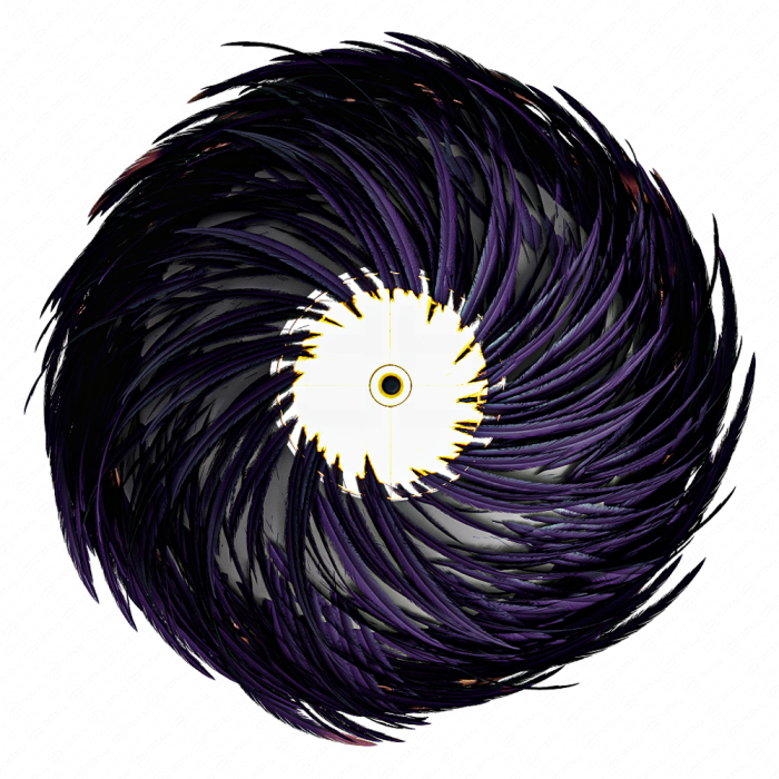 Торшер с перьями Plumage