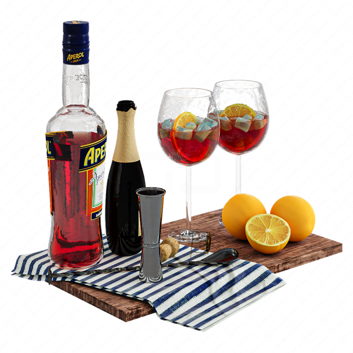 Декоративный набор с напитком Aperol