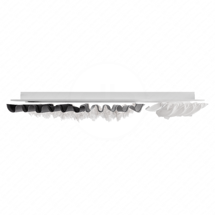 Шторы двухцветные серые