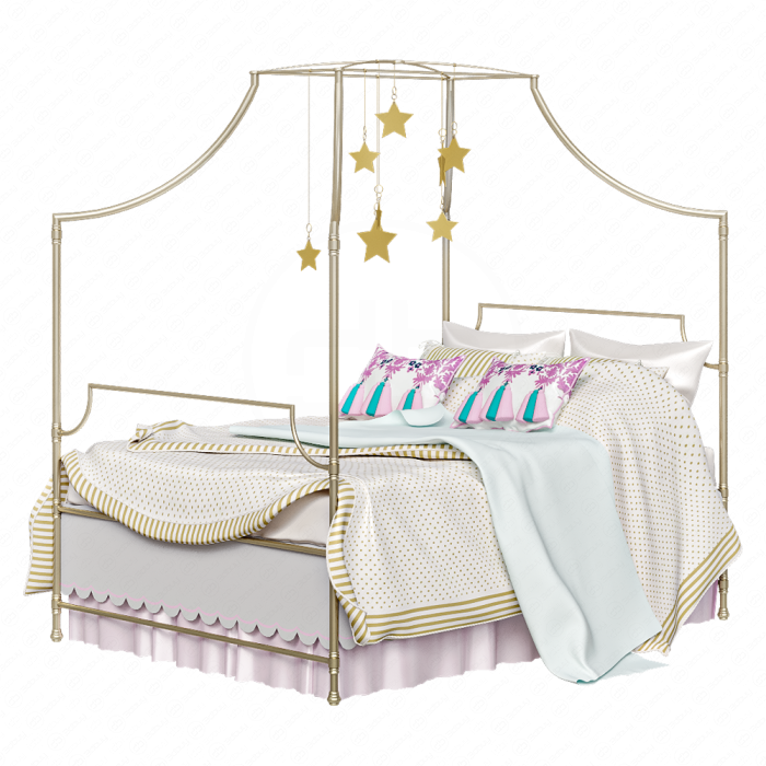 Кровать с балдахином Maison от PBteen с декором
