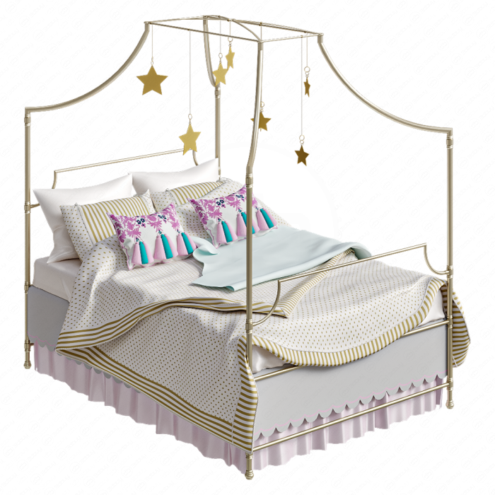 Кровать с балдахином Maison от PBteen с декором