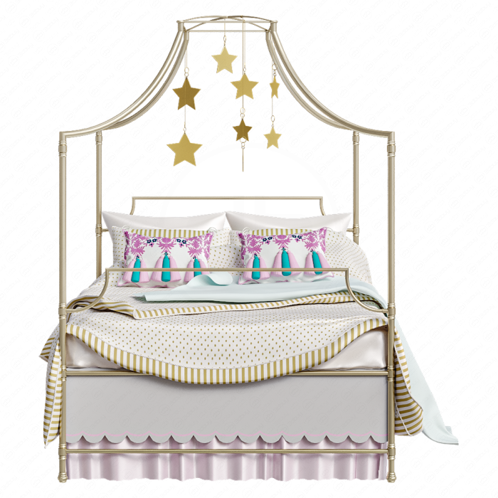 Кровать с балдахином Maison от PBteen с декором