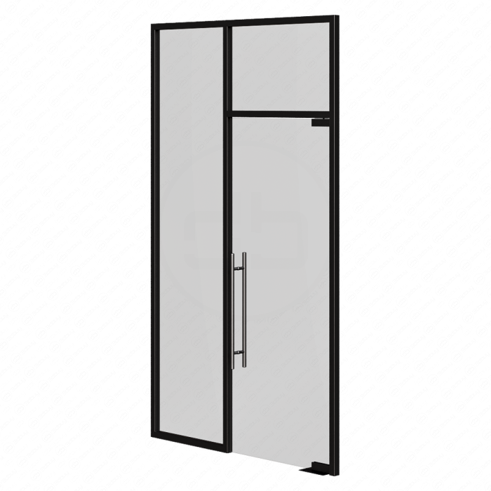Стеклянная входная дверь №1