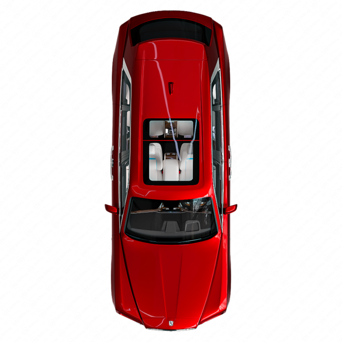 Автомобиль Rolls Royce Cullinan красный