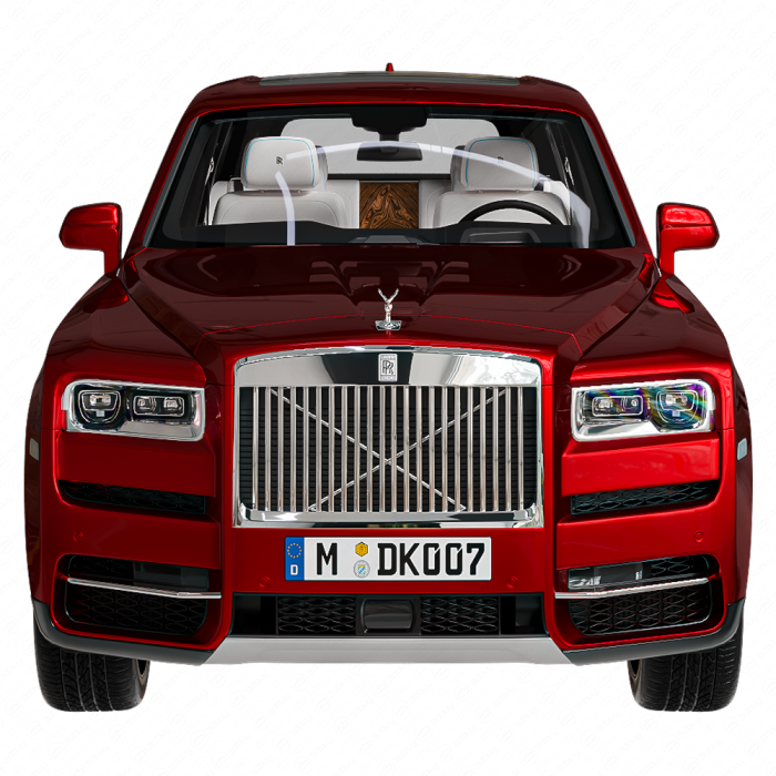 Автомобиль Rolls Royce Cullinan красный