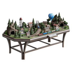 Wooden model railway