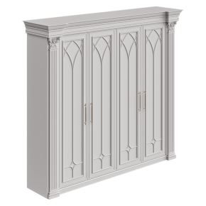 Classic white wooden cabinet