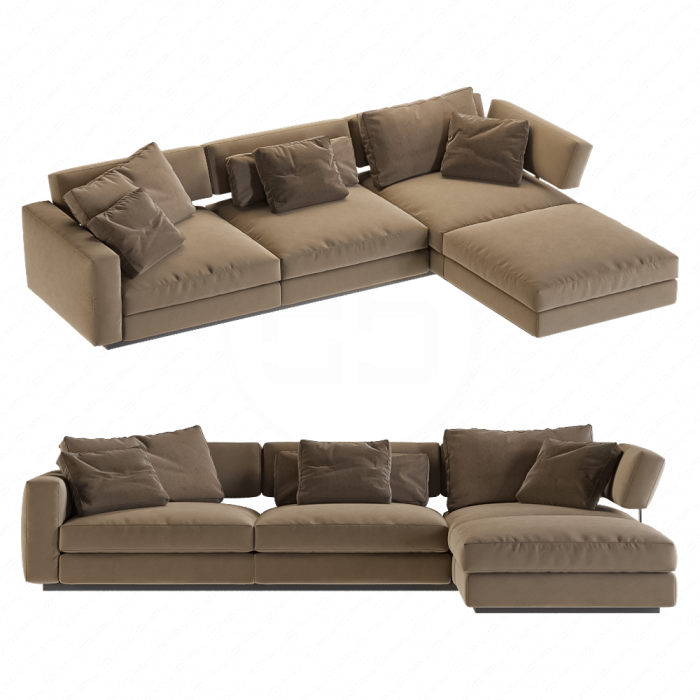 Песрчный диван Pleasure от FLEXFORM