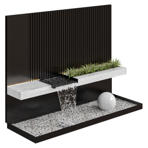 Modernist wall fountain 02