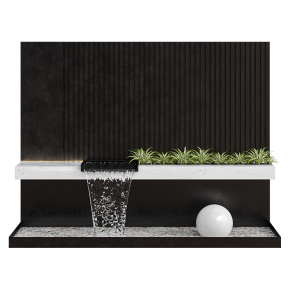 Modernist wall fountain 02