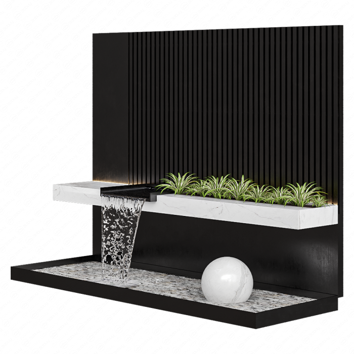 Modernist wall fountain 02