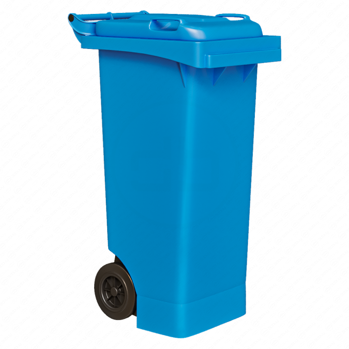 Синий мусорный бак