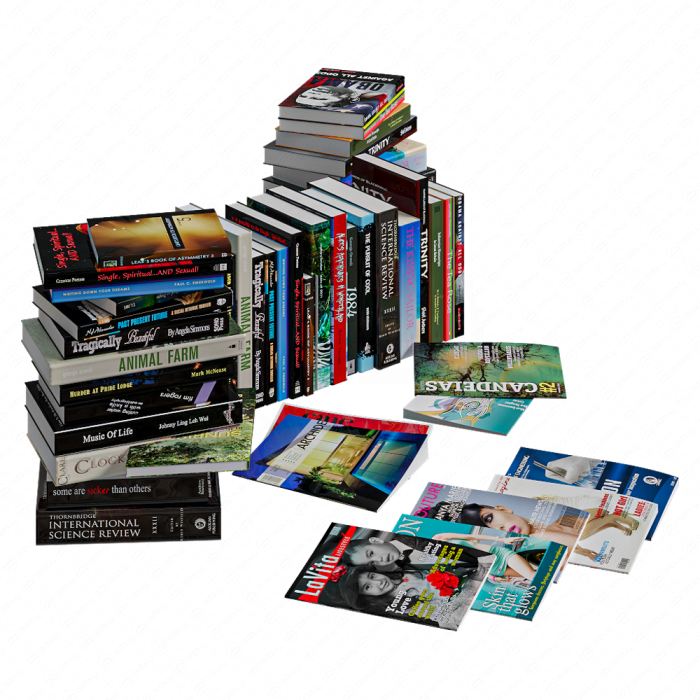 Набор книг и журналов
