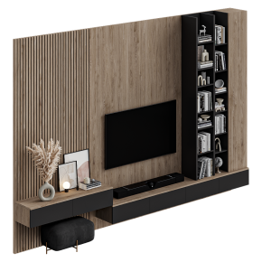 TV wall unit with a dressing table
