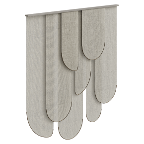 Многослойная панельная штора The leaves rayon