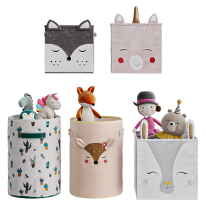 Корзины для хранения в детской с игрушками