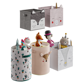 Корзины для хранения в детской с игрушками