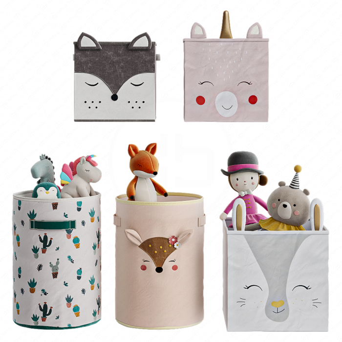 Корзины для хранения в детской с игрушками