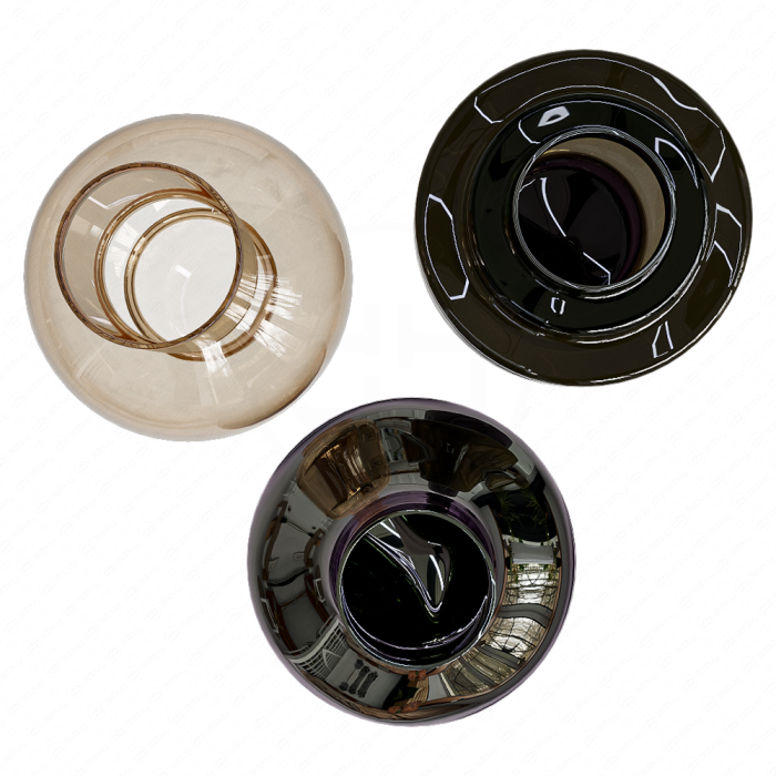 Стеклянные вазы цветные