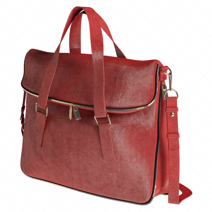 Красная сумка от Fossil Preston