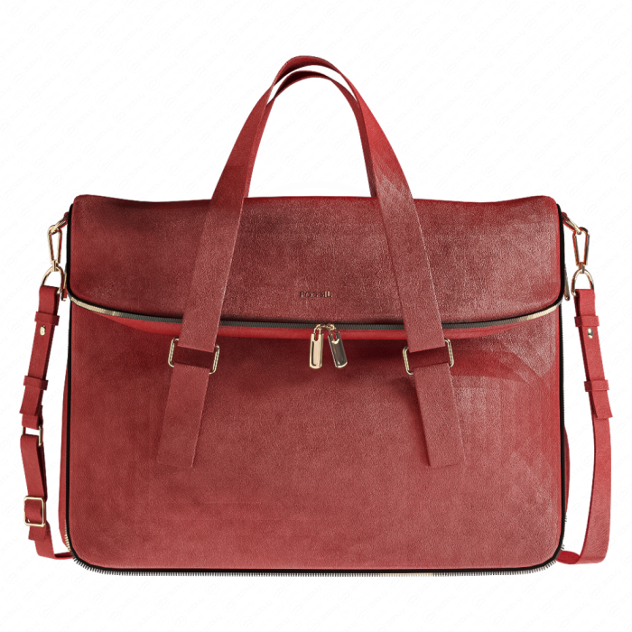 Красная сумка от Fossil Preston
